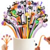 Zhirlyn Halloween Pens Cute Fun Pens Assorted Kawaii Novelty Cool Gel Ink Pen for Birthdays, Classroom Prizes, School, Office Supplies (Halloween, 48)