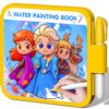 ZHOC Reusable Water Painting Books for Kids – Magic Water Reveal Coloring Books with Water Pens (Ice World) No-Mess Coloring Book Fun Travel Activity for Ages 3 4 5 6 7 8