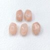 ZHSDDD 12x20mm Irregular Stone Two-Tone Acrylic Loose Beads, Small Hole Pebble Spacer Beads for New Chinese Style DIY Jewelry Making, 100 Pcs Per Pack