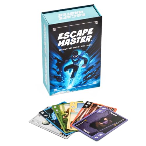 Zily Creative Works Escape Master Card Game – Fantasy Speed Card Game for Family Game Night, Fast- Paced Strategy Game for Kids, Teens & Adults, Ages 10+, 2-4 Players