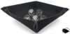 Zinc Alloy Metal 16mm Dice w/Pouch & Tray - Brushed Tin/Black Dot