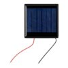 ZINIKIF Mini Solar Panel 2.16"x2.16", 10Pcs 3V 70mA Small Epoxy Solar Cell for DIYElectric Toy Materials Photovoltaic Cells Solar DIY System Kits(55mmx55mm with Wire)