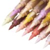 ZMoal Tone Acrylic Paint Markers 24 Tip Tone Markers Set for Paper Wood Glass Plastic Metal Canvas Comics Anime Coloring
