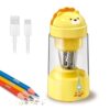 Zmol Fully Automatic Lion Pencil Sharpener,Rechargeable for Colored Pencils