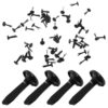 ZOCCVI 100 Pcs Brads Paper Fasteners Iron Black Flat Head Mini Metal Brads Card Making, Kids Crafts, DIY Paper Projects,for School Supplies