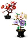 ZOGQENT 599PCS Plum Blossom Building Set with 696PCS Orchid Blossom Building Block Set