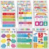 ZOIIWA 16 Reading Comprehension Posters for Classroom Decor Signs Reading Bulletin Board Positivity Growth Mindset Posters for Kids Elementary Homeschool Kindergarten Unframed (8×10)