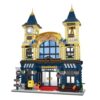 Zonesyond City Retro Clock Tower Station Building Set with Lights