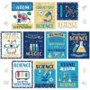 Zonon 10 Pcs Science Classroom Decoration Banner and Poster for Teachers Scientist Bulletin Board Set Posters Science Lab Cutout for Back to School Elementary Middle Preschool Office(Motivational)