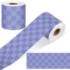 Zonon 65 Feet Checkered Border for Bulletin Board Pastel Rainbow Colorful Straight Trim Checkerboard Borders Decorative for Classroom Back to School Supplies (Checkerboard Style,Purple)