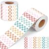Zonon 65ft Colorful Gingham Striped Bulletin Board Borders Pastel Classroom Trim Soft Plaid Straight Edge Decorative Roll Trim for Office Back to School Classroom Chalkboard Wall Decoration