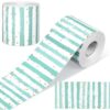 Zonon Classroom Bulletin Board Border 65 Feet Polka Dot Stripes Straight Rolled Trim Colorful Classroom Borders for Bulletin Board Decorations School Home (Blue Stripes)