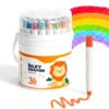 ZORNE Silky Twistable Crayons 24 Colors Washable Easy Grip for Toddlers