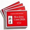 Zorveth 4PCS 2026 Learning Reference Mahjong Cards, Large Print Mah Jongg Guide Cards for Beginners, Easy-to-Read Game Aid, Study Tool Accessories for Clubs, Family Game Night & Players