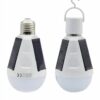Zorvial Solar Bulbs for Indoor Home and Chicken Coop,Emergency Solar Rechargeable Bulbs,Outdoor Waterproof Camping Lamps for Tent,Portable Smart Bulb for Shed Night (1200mAh)