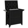 ZQQLVOO 3-in-1 Serving Cart Black Polypropylene 21.1 Gal