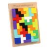ZQsmgs 3D Wooden Teasers Puzzle Board Game, Spatial Thinking Toy