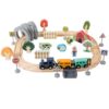 ZQsmgs 42PCS Train Track Toy Set, Farm‑Themed Scenario Building Game