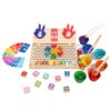 ZQsmgs Bead Counting Math Board, Finger Hand Puppet Arithmetic Game