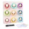 ZQsmgs Color Shape String Matching Puzzle Board, Lacing Threading Logic Game