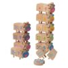 ZQsmgs Cow Number Color Matching Stacking Blocks, Math Early Educational Toy