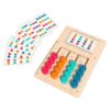ZQsmgs Four Color Sliding Logic Board Game, Brain Teasers Toy