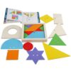 ZQsmgs Geometric Layer Stack Puzzle Game, Spatial Thinking Tangram Overlay Toy