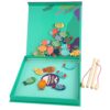 ZQsmgs Magnetic Wooden Fishing Game Toy, Fine Motor Learning Toy