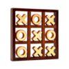 ZQsmgs Montessori Wooden Noughts and Crosses Game, Classic Xo Strategy Game for Kids & Adults