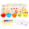 ZQsmgs Number Counting Matching Toy, Color Ball Sorting Game