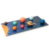ZQsmgs Solar System Wooden Puzzle Board, 8 Planets Matching Blocks