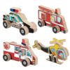 ZQsmgs Wooden DIY Vehicle Assembly Blocks, STEM Building Toy