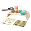ZQsmgs Wooden Ice Cream Counter Playset, Dessert Shop Role Play Game