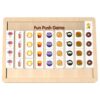 ZQsmgs Wooden Pattern Sorting Push Slide Game, Logical Classification Toy