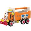 ZQsmgs Wooden Take Apart Tool Truck Toy, Kids DIY Building Construction Car