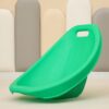 ZREVSB 2 Pack Kids Scoop Rocker Chairs Lightweight Stackable & Safe Plastic Floor Seats for Gaming Classrooms Daycares Convenient Green Children's Rocking (Green)