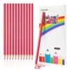 ZSASGXM 12 PCS Colored Pencils, Pre-sharpened Professional Wooden Art Pencils Set for Artists Painting | Premium Drawing Sketching Supplies (12, pink)
