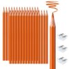 ZSASGXM 30 PCS Orange Colored Pencils, Pre-sharpened Professional Wooden Art Pencils Set for Artists Painting | Premium Drawing Sketching Supplies