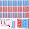 Zubebe 300 Pack Playing Cards Bulk Deck of Cards 2.25 Inch x 3.5 Inch Poker Size Standard Index Red and Blue Travel Playing Item for Activities Party Supplies Games Novelty Gift(Classic)