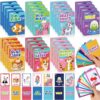 Zubebe 70 Pack Kids Card Games Gifts Bulk Classic Playing Card Game Set for Kids Includes Go Fish, Old Maid, Crazy Eights, Memory Match, Slap Jack, Playing Toy for Party Favors (Classic)