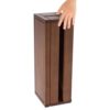 ZUNOXAZ Wooden Cable Organizer Box Fortune Paulownia Wood Coffee Color with Multi-sided Hollowed Heat Dissipation Design, Efficient Cord Management Holder for Power Strips and Chargers