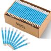 ZWlOT Golf Pencils with Eraser, #2 HB Half,4" Mini,Pre-Sharpened,120/200/320 Count Pencils Wood Cased Short for Classroom, Office, School, Wedding and Party Game(Blue-120pcs)