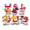Zwtty Arabic Letters Flash Cards with Pictures & Words - Educational Learning Cards for Children - Teaching Supplies for Kindergarten Elementary Arabic Vocabulary Building - Visual Learning Tools