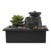ZXFNVXC Table Fountain Table Fountain Small Fountain Circulation Waterscape Living Room Fengshui Wheel Crafts Ornaments Bonsai Table Fountain