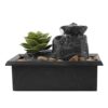 ZXFNVXC Table Fountain Table Fountain Small Water Fountain Circulation Waterscape Living Room Fengshui Wheel Crafts Ornaments Water Fountain Bonsai