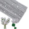 ZXIIXZ 100 Pcs Pipe Cleaners, Glitter Silver Pipe Cleaner Craft Supplies