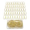 ZYFOFFICE Jumbo Gold Paper Clips Heavy Duty Paperclips, 2 Inch, 100 Pcs