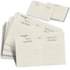 ZYLORI 60 Pack Vintage 4x6 Double Sided Index Cards - Premium 300GSM Thick Kraft Cardstock - Rustic Design for Bridal Shower, Wedding Recipe Box, Binder & Cookbook - Blank Writing Cards