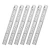 ZZTX Metal Ruler 6 Inches Stainless Steel 6 Pack