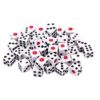 0.31in, Digital Dice, 100pcs, Acrylic Dice, Square Corner, White